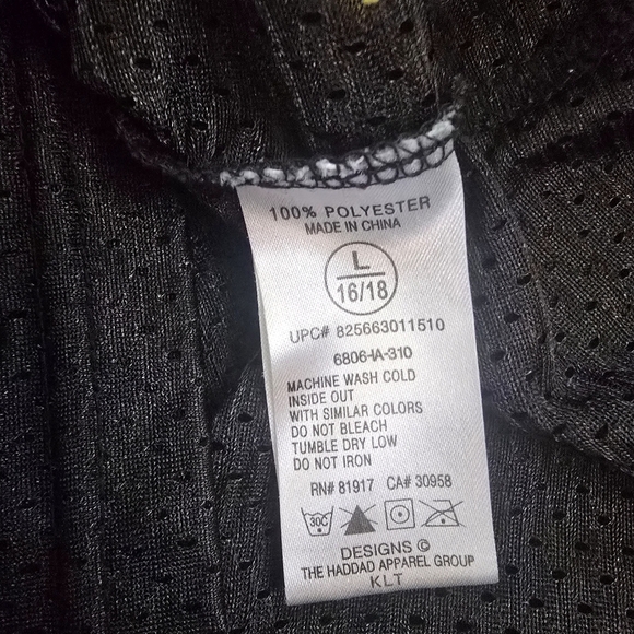 Youth Boys Nike Black and Yellow Iowa Hawkeyes #12 Jersey Size Large 16/18 - Picture 9 of 9